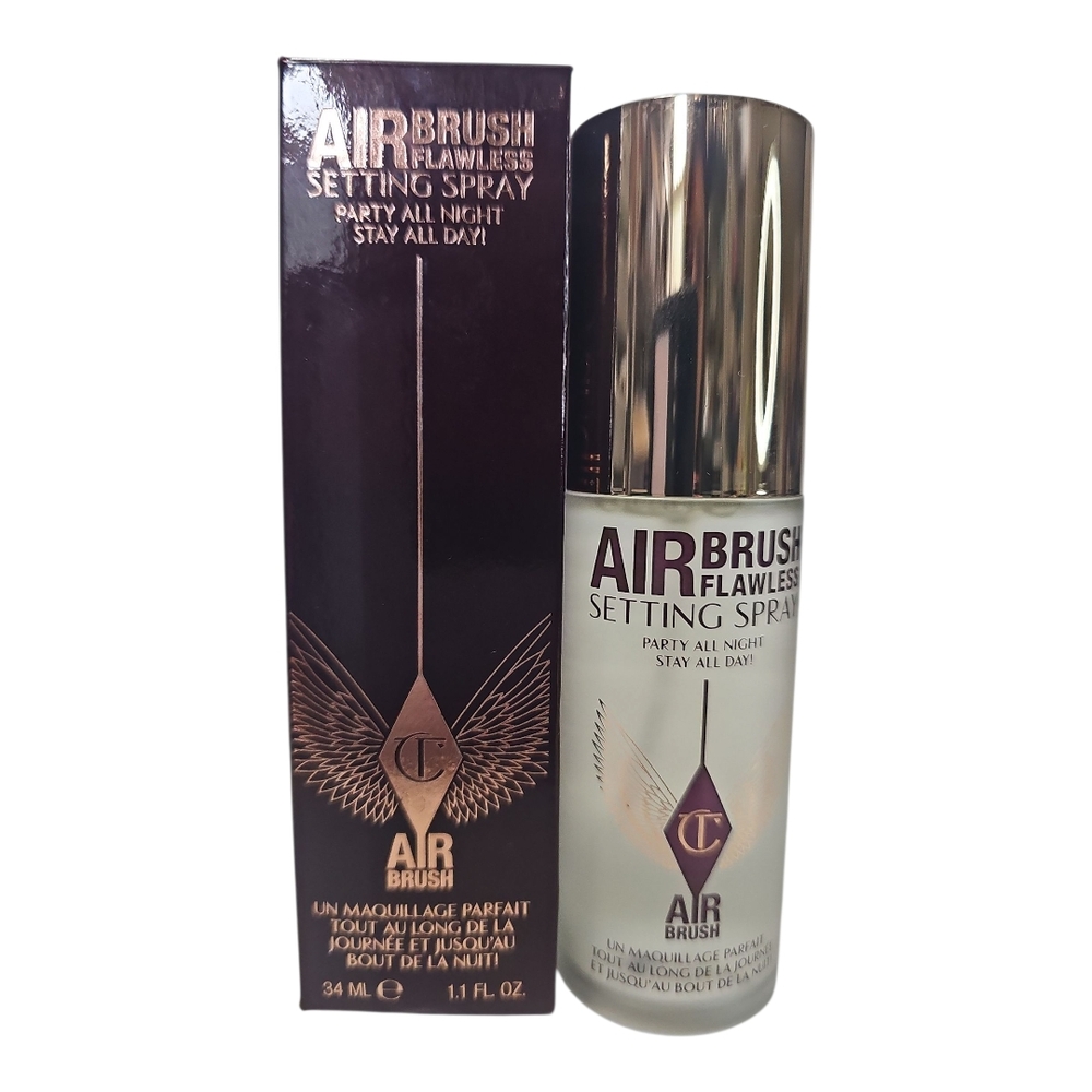NEW In Box Charlotte Tilbury Airbrush Flawless Setting Spray 34 Ml Alcohol free